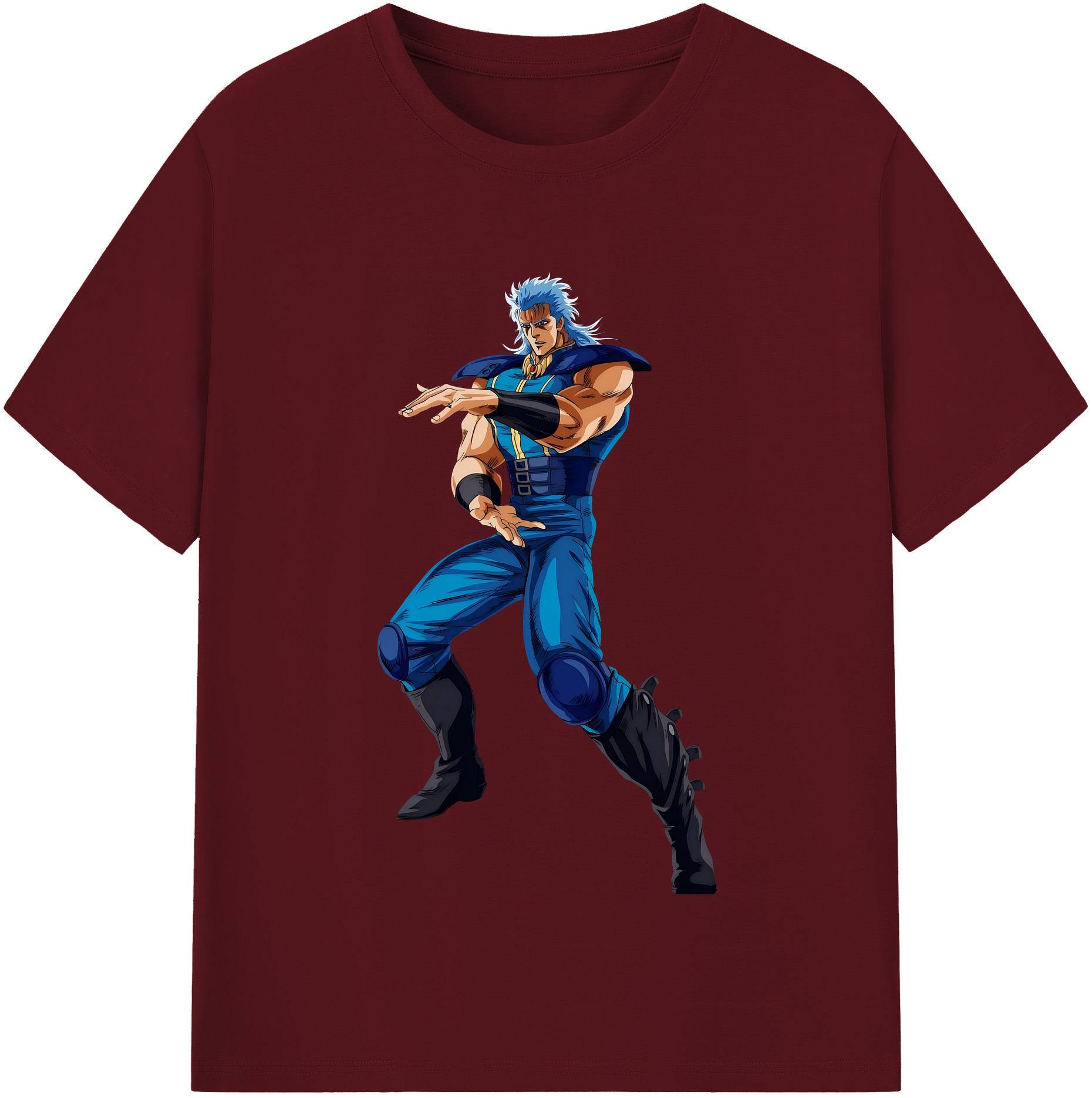 （画像用） 北斗の拳 Fist of the North Star 綿100％半袖Tシャツ（フロントプリント）
